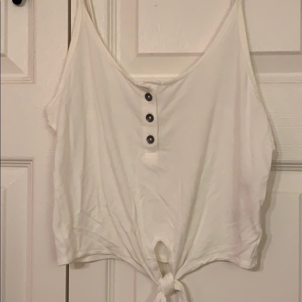 Bottom tie crop top
